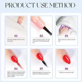 Double Rhythm lifestyle vanity shot showing ready-to-use at-home manicure