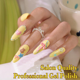 Double Rhythm French manicure demo showcasing soft tips and professional look