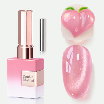 Double Rhythm front bottle of Fruit Purple Pink showing holographic shimmer and brand trust