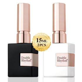Double Rhythm front packaging pair showing two 15ml bottles and color view for easy selection