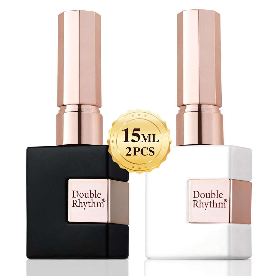 Double Rhythm front packaging pair showing two 15ml bottles and color view for easy selection