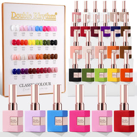 Double Rhythm front packaging showing full red and pink gel kit, ideal for gifting