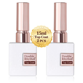 Double Rhythm front packaging showing two 15ml bottles and glossy finish benefit