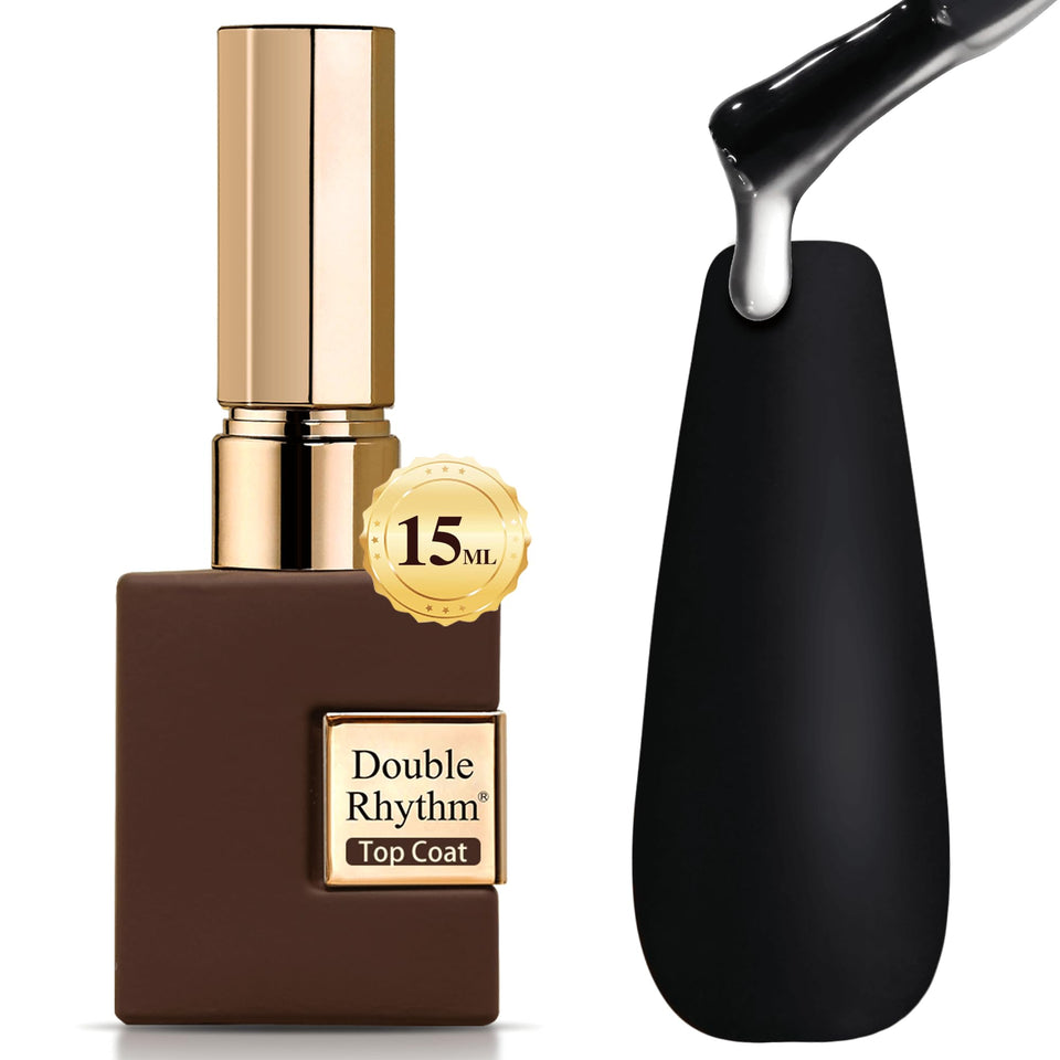 Double Rhythm front packaging shows bottle and label, highlighting durable 2-in-1 benefit