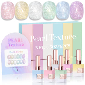 Double Rhythm front packaging showing six same-color 15ml bottles for consistent salon results