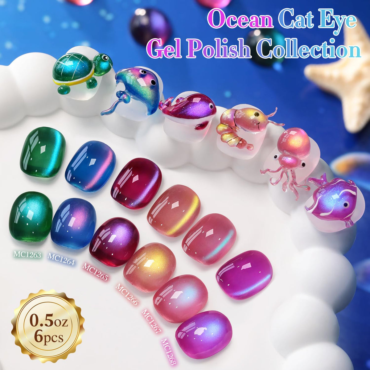 Double Rhythm magnet effect detail revealing sharp cat-eye stripe, demonstrates reflective depth