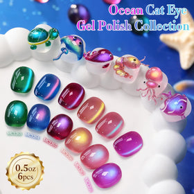Double Rhythm magnet effect detail revealing sharp cat-eye stripe, demonstrates reflective depth