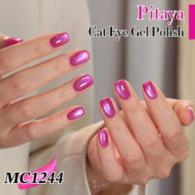 Double Rhythm polish texture close-up displaying fine holographic shimmer