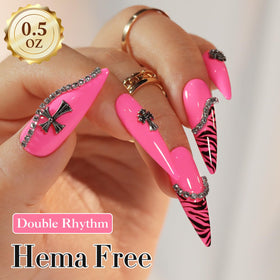 Double Rhythm gold cap and brush detail demonstrating smooth application and control benefit