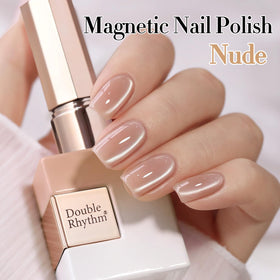 Double Rhythm holographic sparkle closeup showing fine glitter and luminous shine benefit