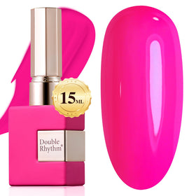 Double Rhythm bottle front view showing hot pink shade and easy identification