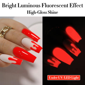Double Rhythm on-home manicure showing easy DIY use and quick-curing benefit