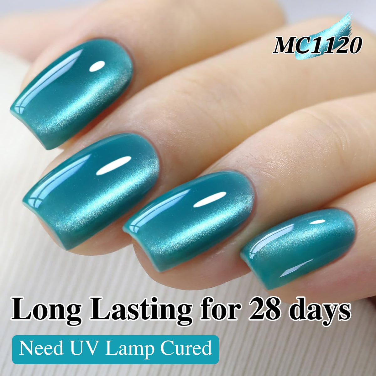 Double Rhythm manicured hands in lifestyle setting showing eye-catching sparkle