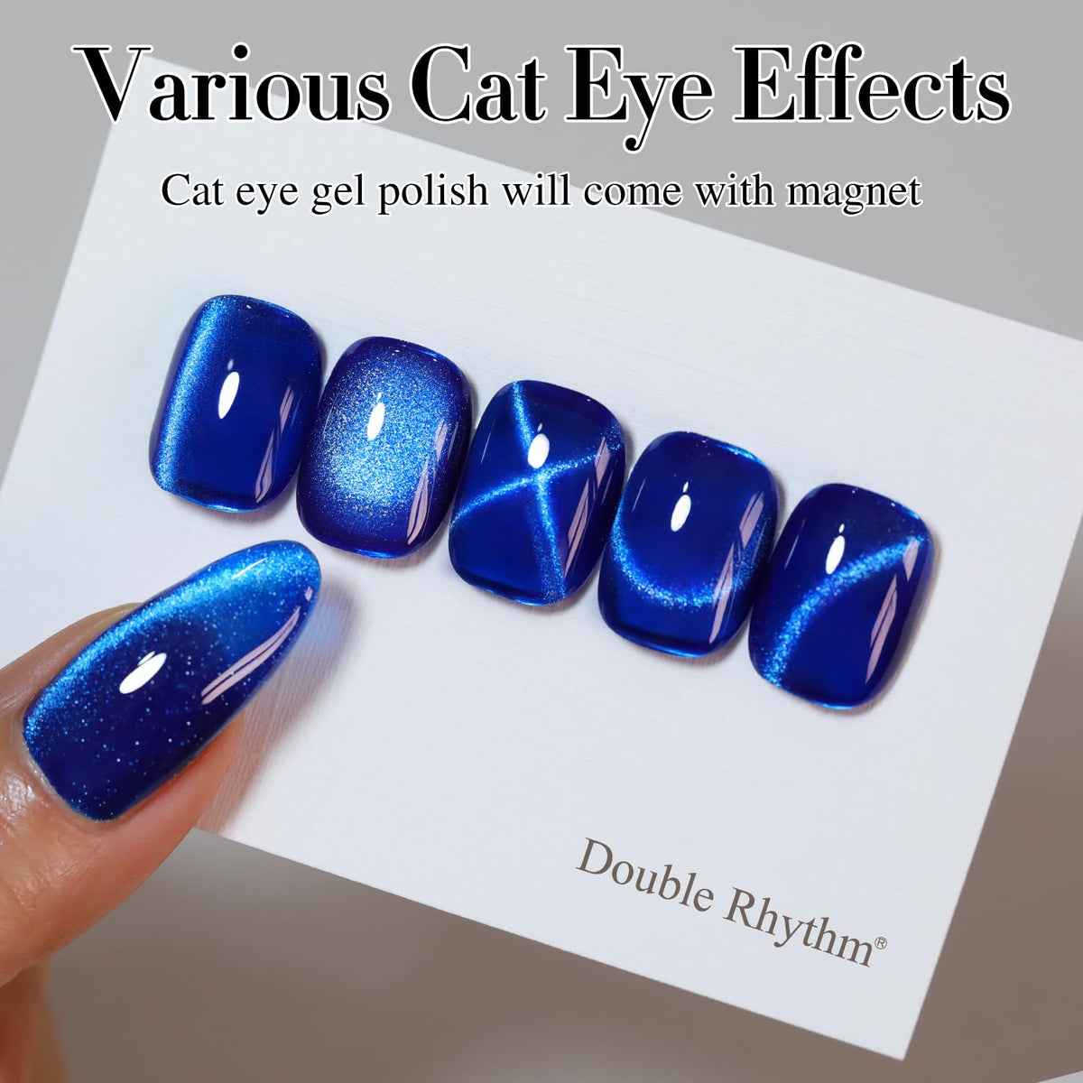 Double Rhythm jelly polish held to light showcasing translucent depth and sparkle