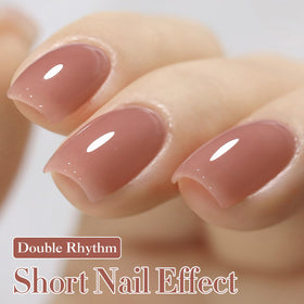 Double Rhythm label closeup showing 15ml volume and safer formula benefits