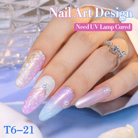 Double Rhythm curing under LED lamp to show proper 60–120s cure for long wear