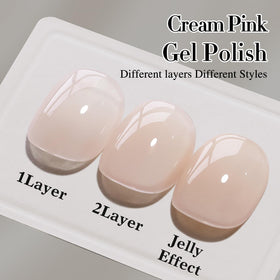 Double Rhythm layered swatches comparison showing buildable opacity benefit