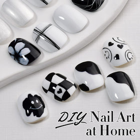 Double Rhythm styled hands at a desk showing salon-quality results at home