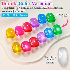 Double Rhythm manicure in lifestyle setting showing salon-quality shimmer and style