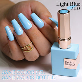 Double Rhythm brush stroke of Light Blue A1113 showing smooth texture and even coverage