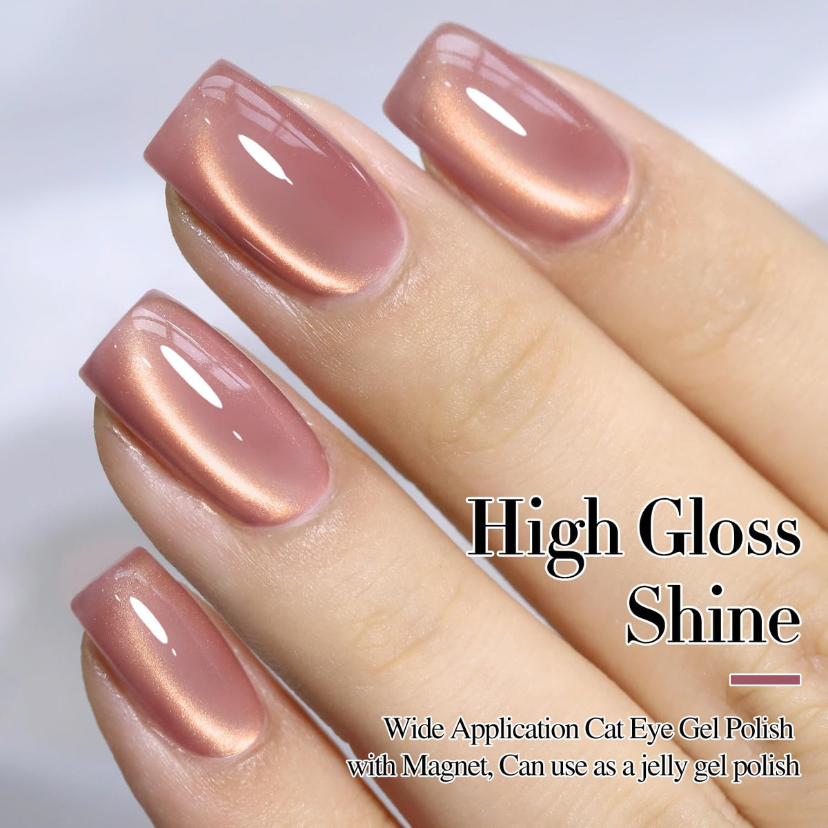 Double Rhythm magnet creating cat eye shimmer for dramatic depth