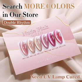 Double Rhythm magnet effect on nail revealing sharp cat-eye stripe and dynamic shimmer benefit