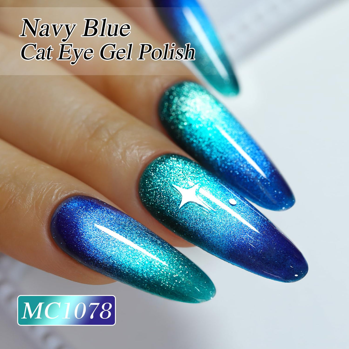 Double Rhythm magnet tool close-up demonstrating how to create sharp cat-eye shimmer