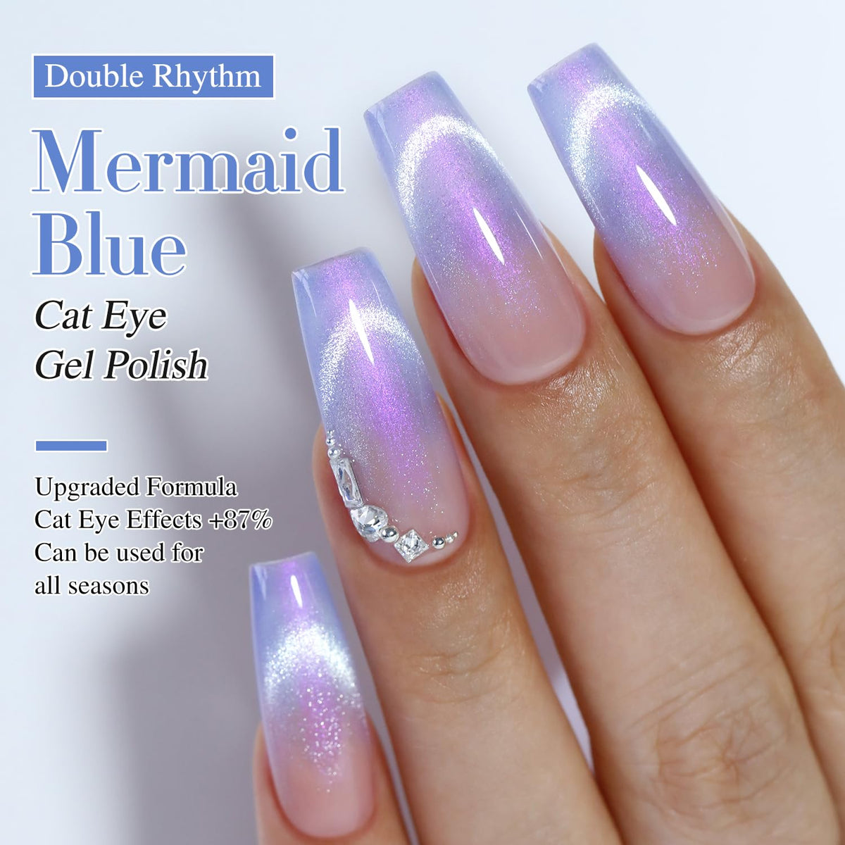 Double Rhythm magnetic tool close-up highlighting easy cat-eye creation