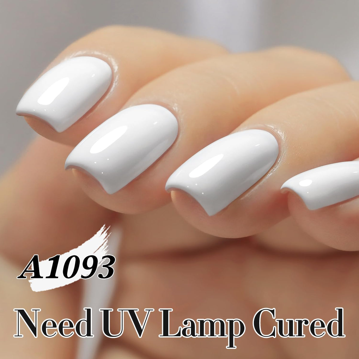 Double Rhythm manicure on a hand model showing long-lasting glossy finish