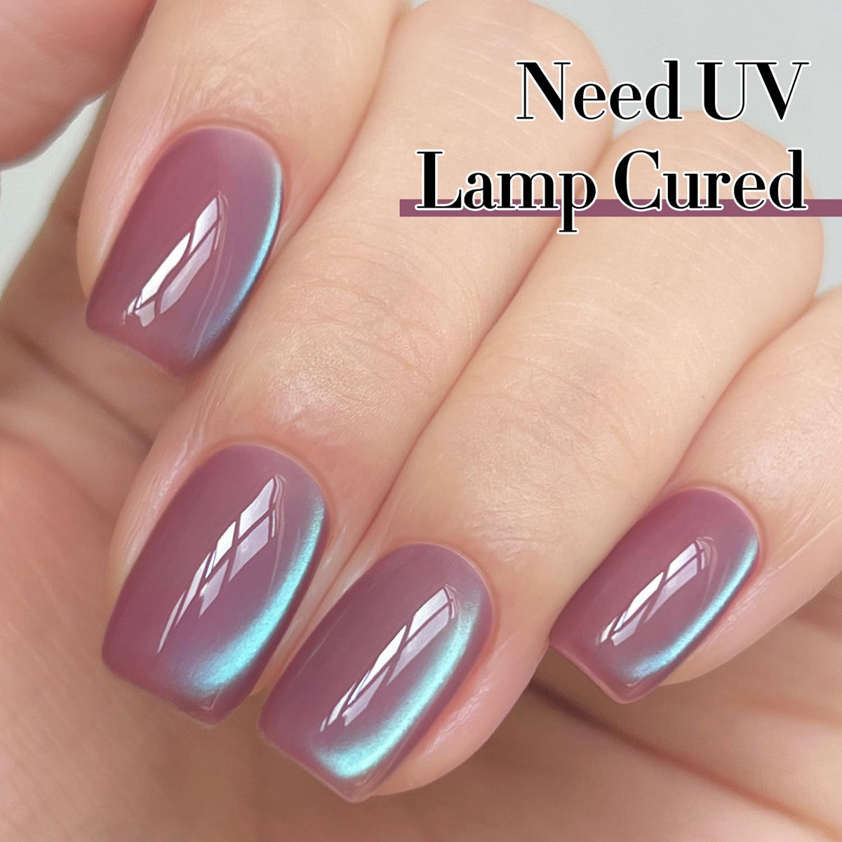 Double Rhythm nail swatch on dark base showing strong contrast and depth