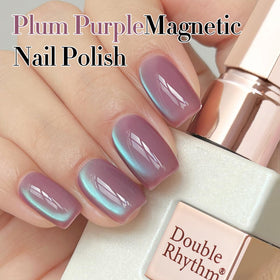 Double Rhythm nail swatch on light base showing delicate translucent shimmer
