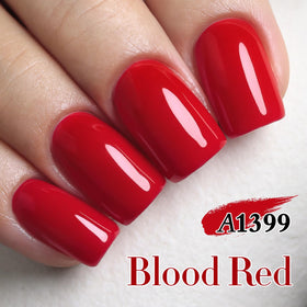 Double Rhythm on nails lifestyle shot, salon-quality glossy finish visible on hands