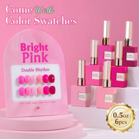 Double Rhythm open bottle with brush demonstrating smooth flow for even application
