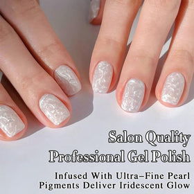 Double Rhythm pearl finish closeup reflecting light and delivering high-gloss effect