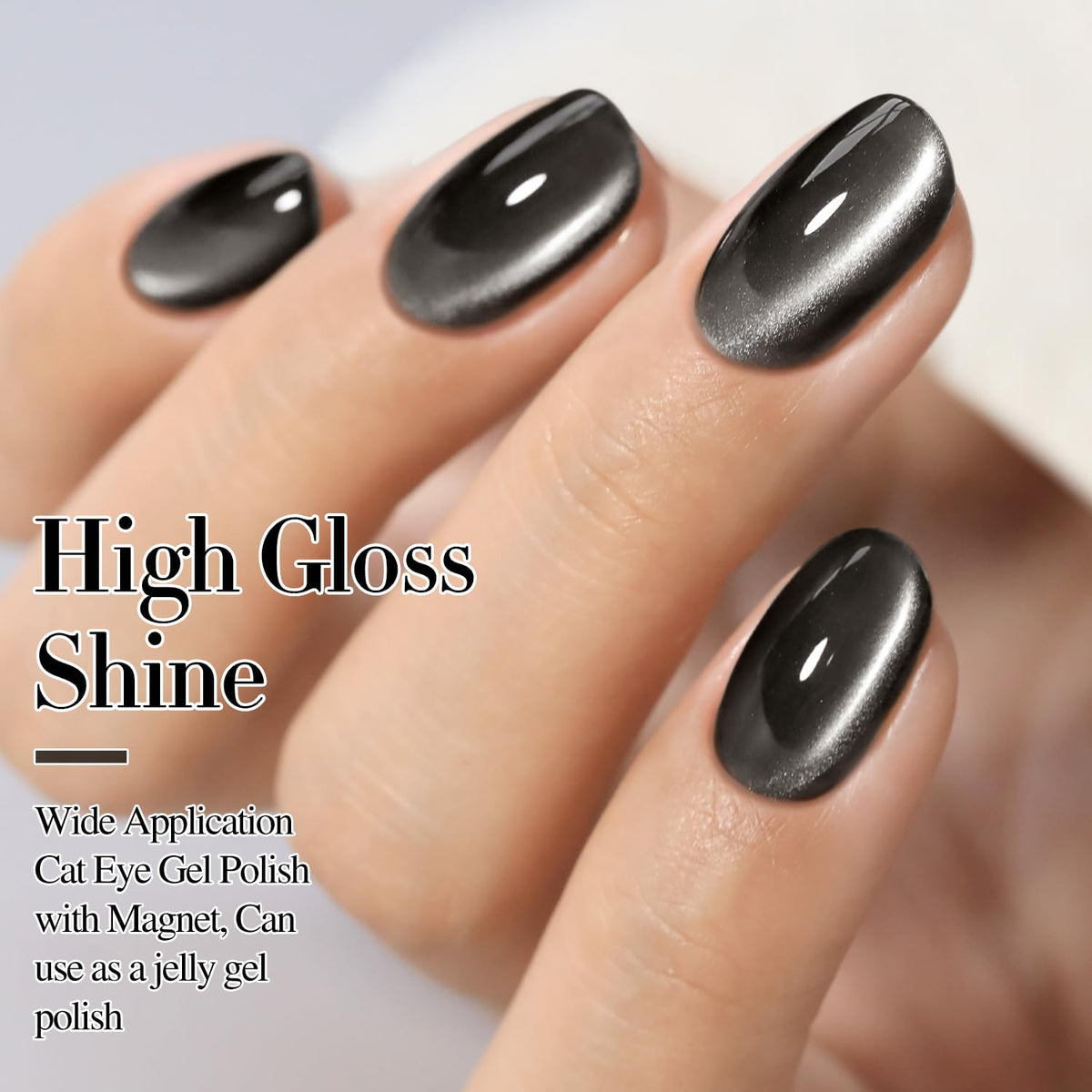 Double Rhythm salon manicure lifestyle shot showing professional glossy finish benefit