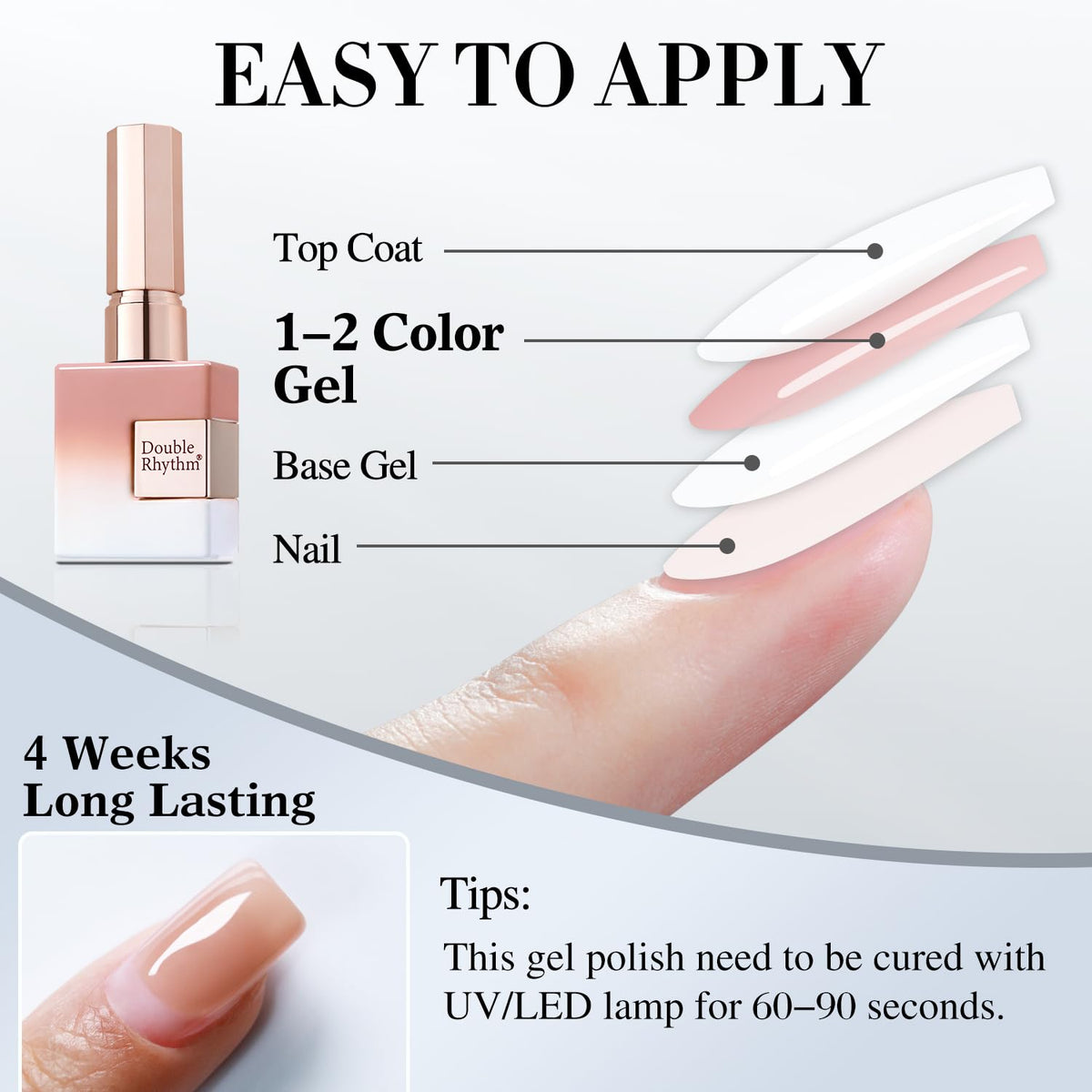 Double Rhythm next to a ruler showing 15 ml scale for size and portability