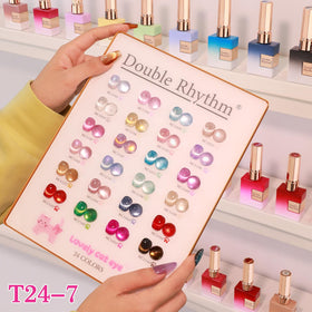 Double Rhythm kit beside a hand for scale showing bottle size and value benefit