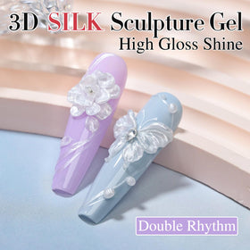 Double Rhythm gel being kneaded by hand for sculpting, allowing precise shape control