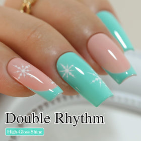 Double Rhythm brush detail illustrating smooth even gel application