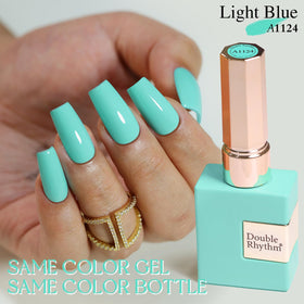 Double Rhythm cap and label close-up highlighting product name and shade