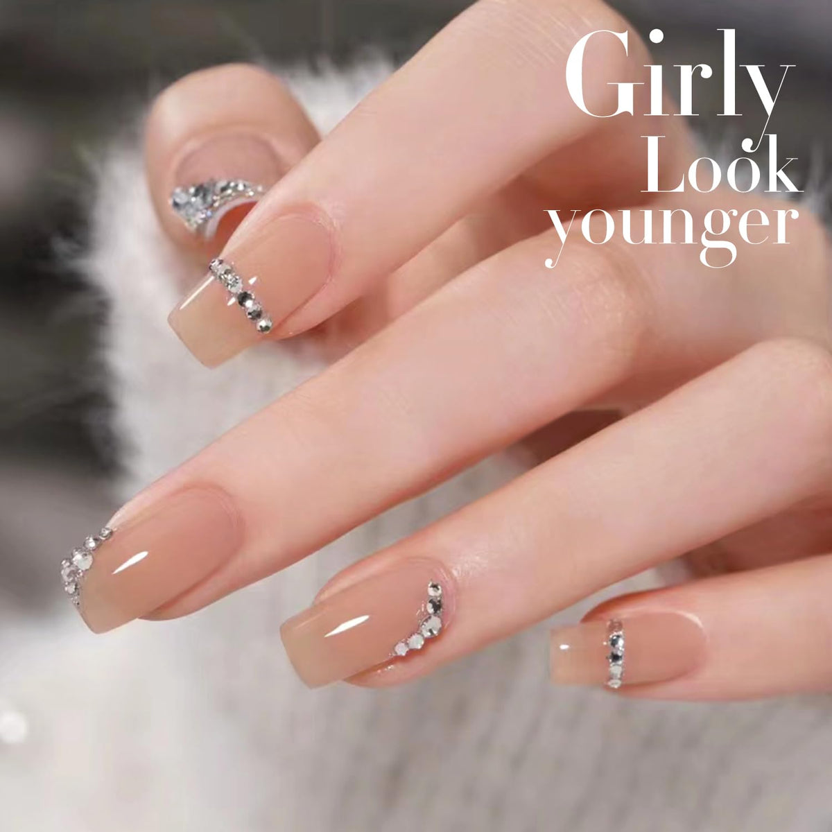 Double Rhythm swatch on a finger demonstrating buildable sheer finish for natural-looking nails
