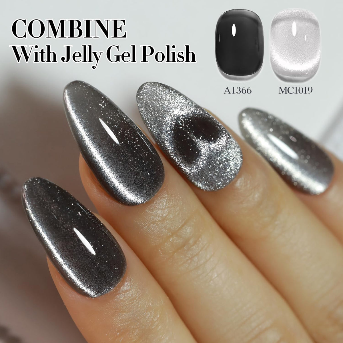 Double Rhythm swatch over nude base showing subtle translucent shimmer and depth