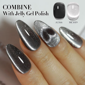 Double Rhythm swatch over nude base showing subtle translucent shimmer and depth