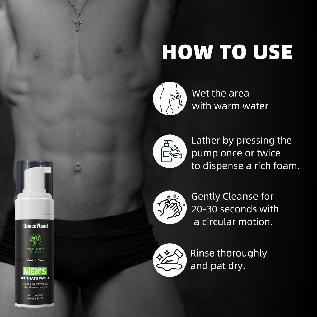 DOUCEWAND bottle inside a gym bag, conveys travel and active lifestyle