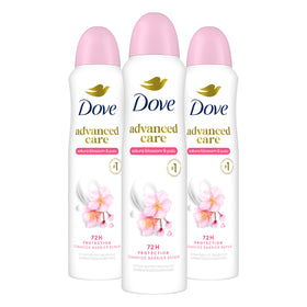 Dove front packaging showing sakura blossom and yuzu scent and 72-hour protection