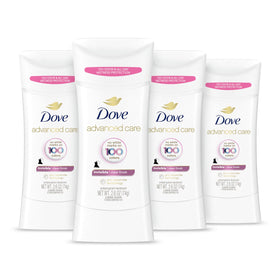 Dove advanced care front packaging shows brand and invisible protection benefits