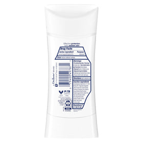 Dove stick open texture gliding smoothly for quick dry benefit