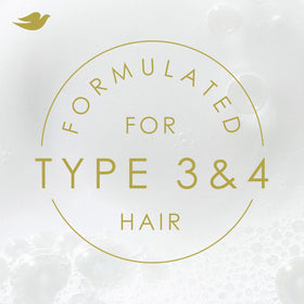 Before and after curls using Dove Amino Curl cream showing softer definition