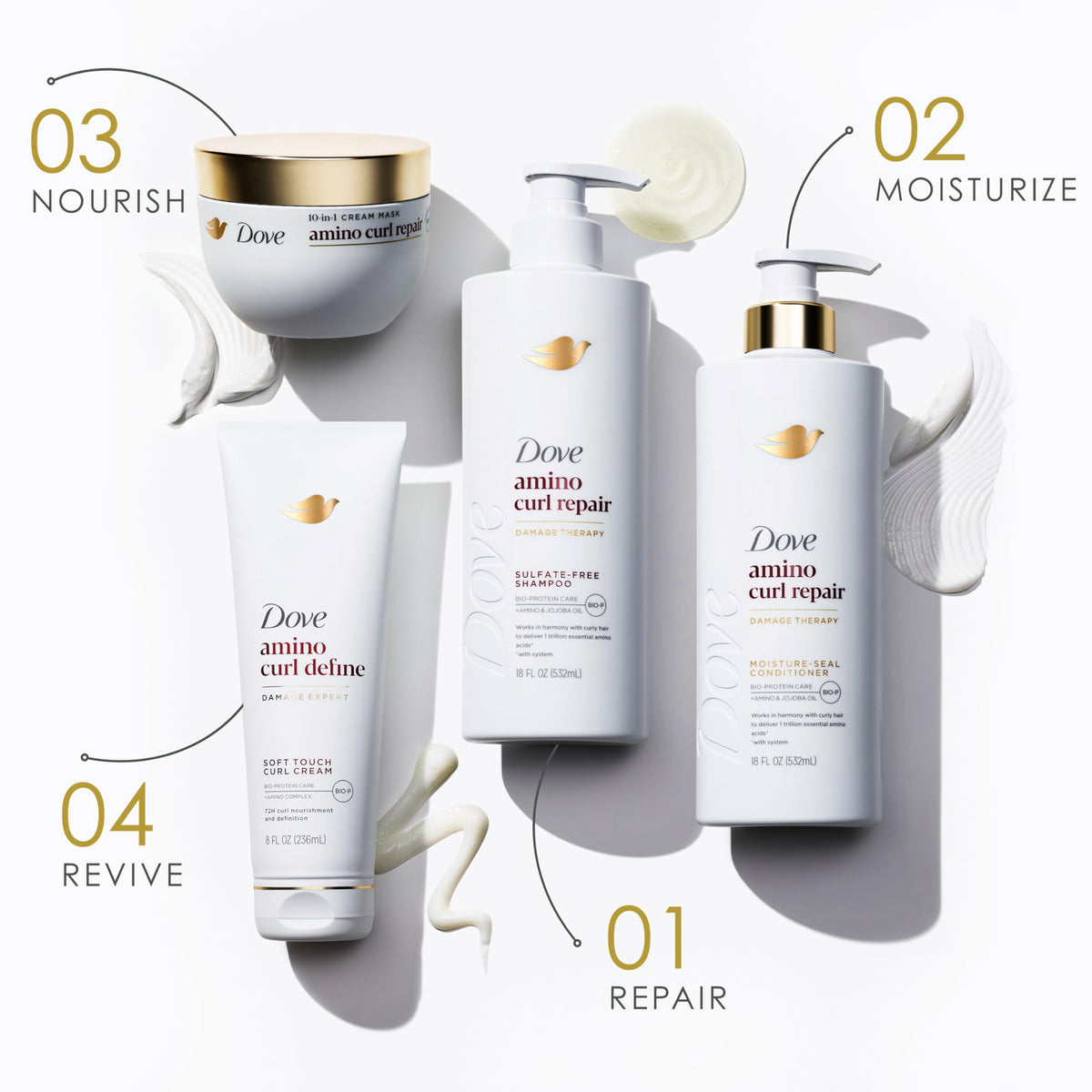 Dove products held in hand to show size and travel-friendly scale