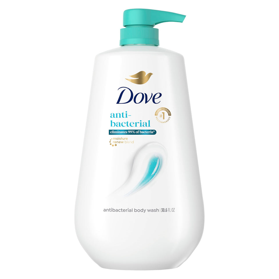 Dove front bottle view showing packaging and moisturizing benefit
